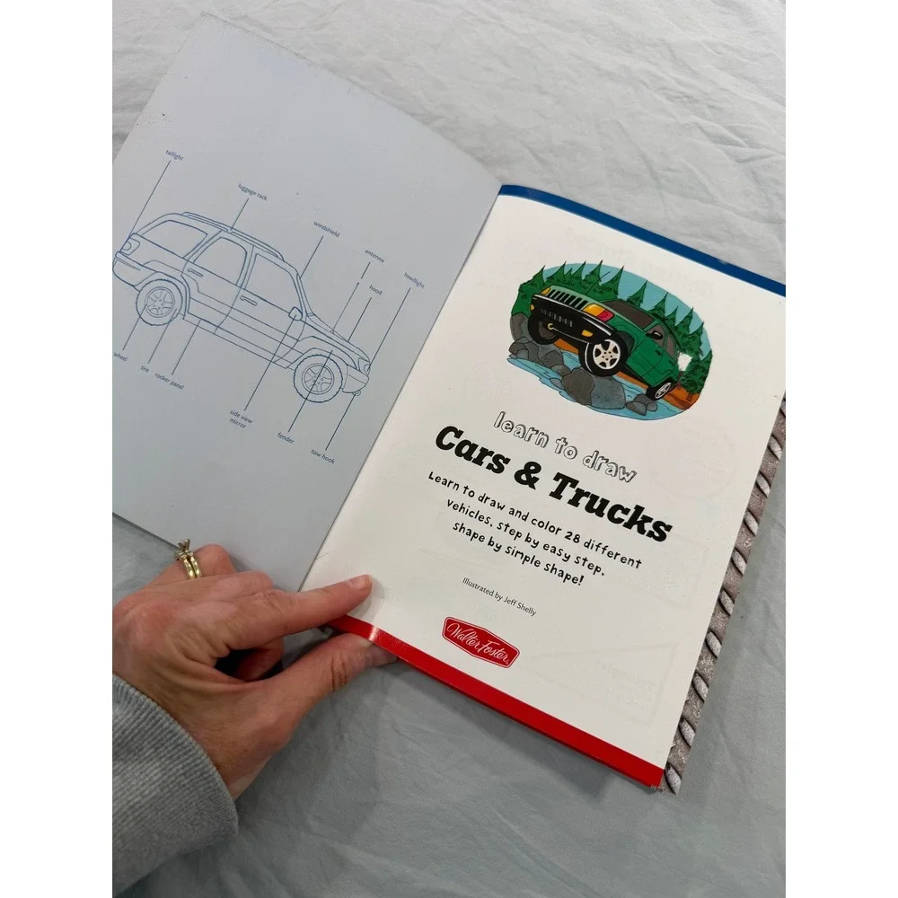 Walter Foster Learn to Draw Cars & Trucks Step-by-Step Art Book 28 Vehicles 2012